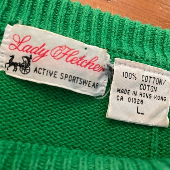 Vintage Muskoka Lakes Golf & Country Club Green Sweater - Picture 5 of 10